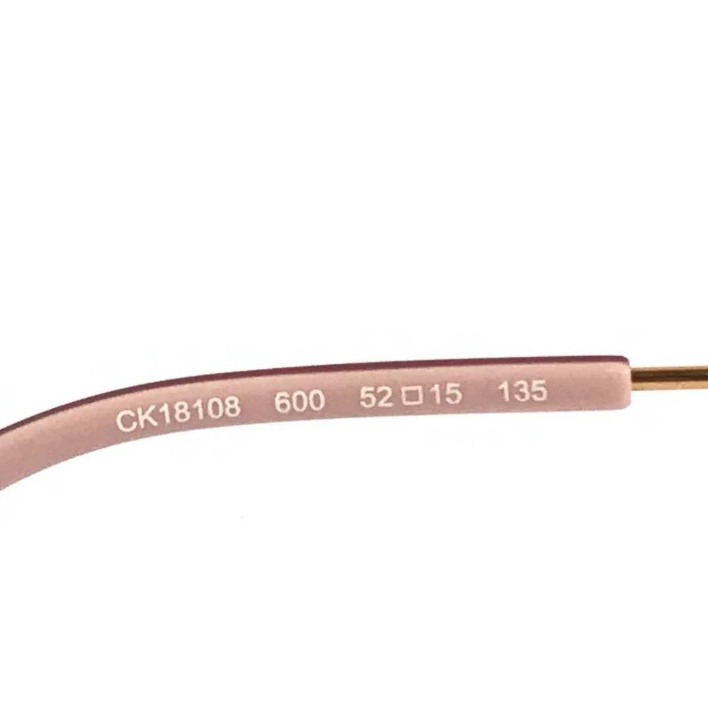 Calvin Klein Eyeglasses Frames CK18108 600 Red Rose Gold Cat Eye 52-15-135